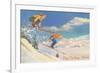 Women Skiers, Sun Valley-null-Framed Art Print