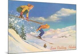 Women Skiers, Sun Valley-null-Mounted Premium Giclee Print