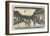 Women Soliciting Travelers, Goyu, C. 1833-Utagawa Hiroshige-Framed Giclee Print