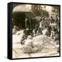 Women Sorting Large Piles of Silk Cocoons, Antioch, Syria, 1900s-Underwood & Underwood-Framed Stretched Canvas