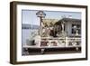 Women Standing Amidst Potted Plants on Floating Home Deck in Portage Bay, Seattle, Wa, 1971-Michael Rougier-Framed Photographic Print