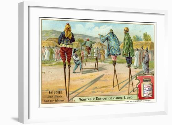 Women Stilt Jumpers, Korea-null-Framed Giclee Print