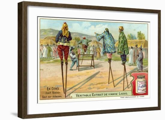 Women Stilt Jumpers, Korea-null-Framed Giclee Print