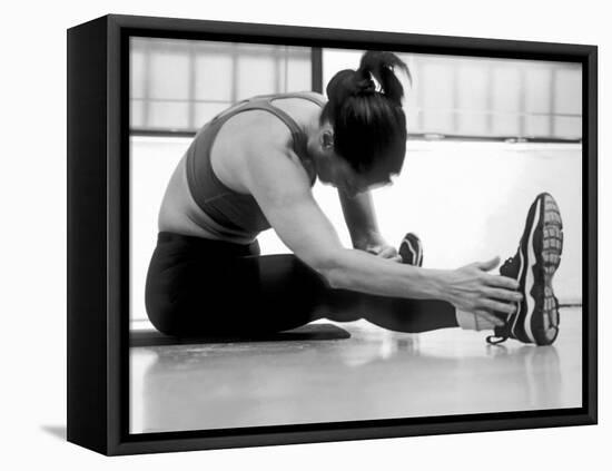Women Stretching During Exercise Session, New York, New York, USA-Paul Sutton-Framed Stretched Canvas