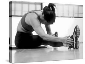 Women Stretching During Exercise Session, New York, New York, USA-Paul Sutton-Stretched Canvas