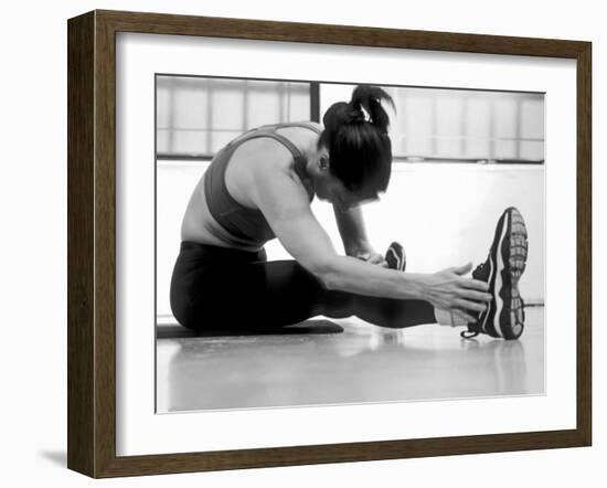 Women Stretching During Exercise Session, New York, New York, USA-Paul Sutton-Framed Photographic Print