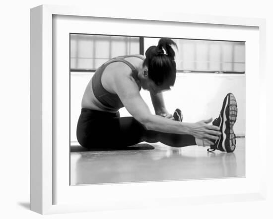 Women Stretching During Exercise Session, New York, New York, USA-Paul Sutton-Framed Photographic Print