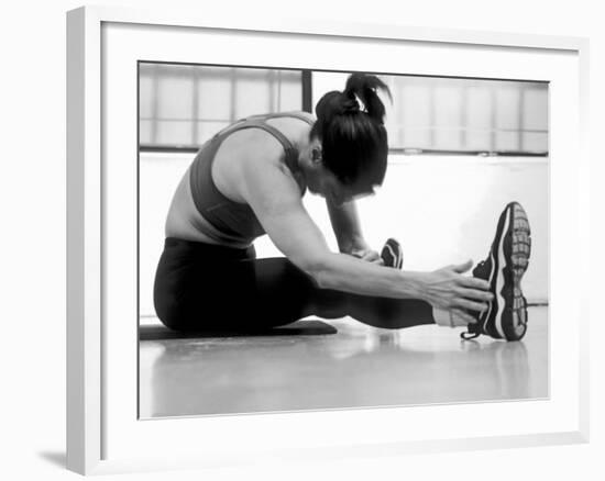 Women Stretching During Exercise Session, New York, New York, USA-Paul Sutton-Framed Photographic Print