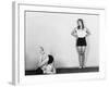 Women Stretching-null-Framed Photo