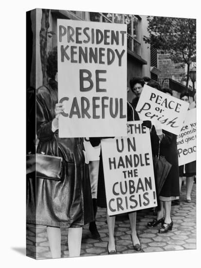 Women Strike for Peace During the Cuban Missile Crisis, Oct. 1962-null-Stretched Canvas