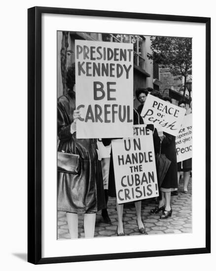 Women Strike for Peace During the Cuban Missile Crisis, Oct. 1962-null-Framed Photo