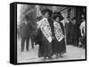 Women Strike Pickets During the New York Shirtwaist Strike of 1909-null-Framed Stretched Canvas