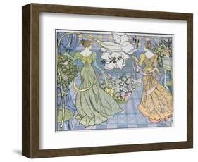 Women Surrounded by Flowers, C. 1900-Georges de Feure-Framed Giclee Print