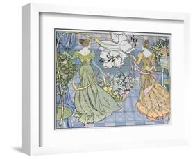 Women Surrounded by Flowers, C. 1900-Georges de Feure-Framed Giclee Print