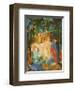 Women Taking a Bath with a Town on the Back-Auguste Macke-Framed Art Print