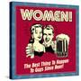 Women! the Best Thing to Happen to Guys Since Beer!-Retrospoofs-Stretched Canvas