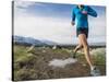 Women Trail Runner, Salt Lake City, Utah,-Brandon Flint-Stretched Canvas