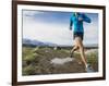 Women Trail Runner, Salt Lake City, Utah,-Brandon Flint-Framed Photographic Print