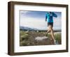 Women Trail Runner, Salt Lake City, Utah,-Brandon Flint-Framed Photographic Print