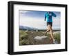 Women Trail Runner, Salt Lake City, Utah,-Brandon Flint-Framed Photographic Print