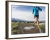 Women Trail Runner, Salt Lake City, Utah,-Brandon Flint-Framed Photographic Print