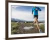 Women Trail Runner, Salt Lake City, Utah,-Brandon Flint-Framed Photographic Print