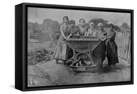 Women Transporting Refuse. War Office Photography, 1916 (B/W Photo)-English Photographer-Framed Stretched Canvas