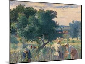 Women Tying the Vines-Henri Edmond Cross-Mounted Premium Giclee Print