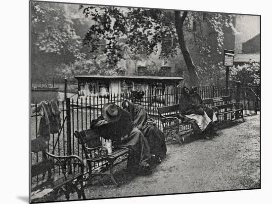 Women Vagrants Sleeping, Spitalfields, East End of London-Peter Higginbotham-Mounted Photographic Print