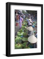 Women Vendors Selling Vegetables at Market, Hoi An, Quang Nam, Vietnam, Indochina-Ian Trower-Framed Photographic Print