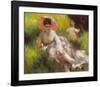 Women W/parasol-Pierre-Auguste Renoir-Framed Art Print