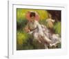 Women W/parasol-Pierre-Auguste Renoir-Framed Art Print