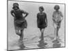 Women Wading at Arlington Beach Photograph - Washington, DC-Lantern Press-Mounted Art Print