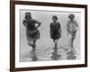 Women Wading at Arlington Beach Photograph - Washington, DC-Lantern Press-Framed Art Print