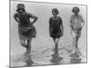 Women Wading at Arlington Beach Photograph - Washington, DC-Lantern Press-Mounted Art Print