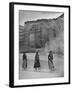 Women Wading in the "De Chelly Canyon" in Native Dress-null-Framed Photographic Print