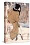 Women Walking in the Snow-Kuniyoshi Utagawa-Stretched Canvas