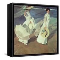 Women Walking on the Beach, 1909-Joaquín Sorolla y Bastida-Framed Stretched Canvas