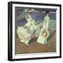 Women Walking on the Beach, 1909-Joaquín Sorolla y Bastida-Framed Premium Giclee Print