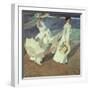 Women Walking on the Beach, 1909-Joaquín Sorolla y Bastida-Framed Premium Giclee Print