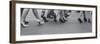 Women Walking on the Street in Spike Heeled Shoes-James Burke-Framed Photographic Print