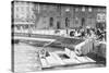 Women Washing Clothes in Canal-null-Stretched Canvas
