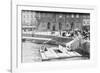 Women Washing Clothes in Canal-null-Framed Photographic Print