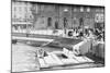 Women Washing Clothes in Canal-null-Mounted Photographic Print