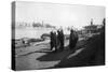 Women Water Carriers, Tigris River, Baghdad, Iraq, 1917-1919-null-Stretched Canvas