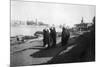 Women Water Carriers, Tigris River, Baghdad, Iraq, 1917-1919-null-Mounted Giclee Print