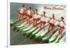 Women Water Skiers-null-Framed Art Print