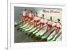 Women Water Skiers-null-Framed Art Print