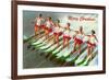 Women Water Skiers-null-Framed Art Print