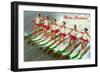 Women Water Skiers-null-Framed Art Print